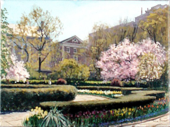 Conservatory Gardens, New York (oil on canvas)  from Julian  Barrow
