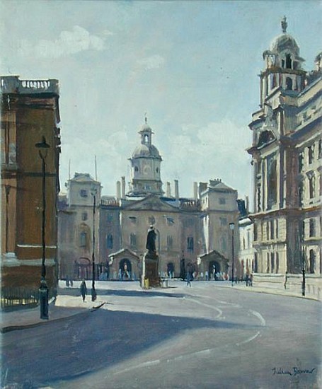 Horseguards from Whitehall (oil on canvas)  from Julian  Barrow