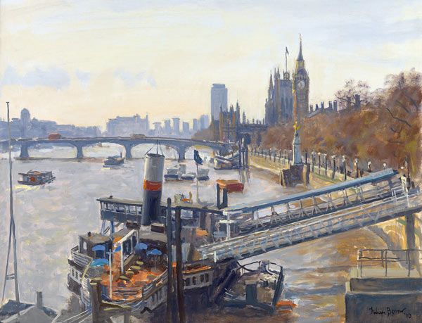 Westminster from Hungerford Bridge from Julian  Barrow