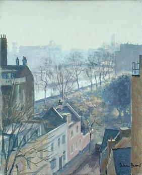 Chelsea Embankment from Tite Street (oil on canvas) 