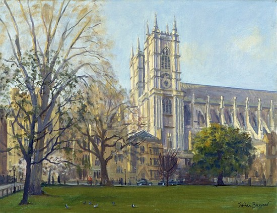 Westminster Abbey from Dean''s Yard (oil on canvas)  from Julian  Barrow