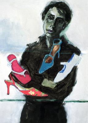 Shoe Shop II (oil on canvas) 