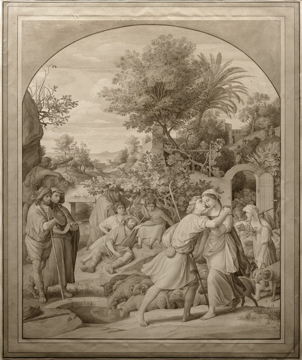 Jakob und Rahel am Brunnen from Julius Schnorr von Carolsfeld