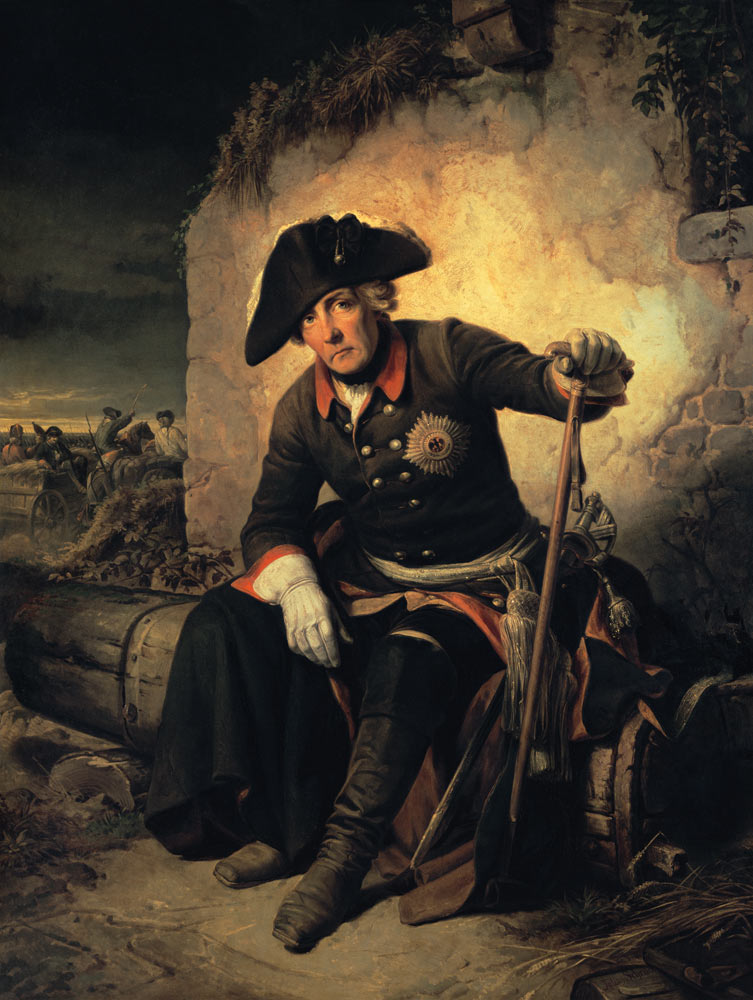 Friedrich II. nach der Schlacht von Kolin from Julius Schrader