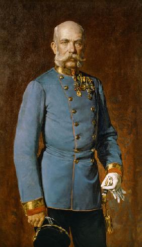 Kaiser Franz Joseph von Österreich in Uniform.