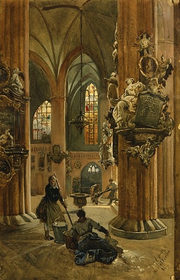 Interior of the Church of St. Nicholas, Berlin from Julius the Younger Jacob