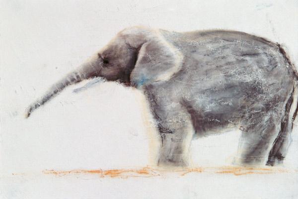 Elephant (pastel on paper) 