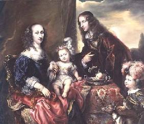 Portrait of a family (said to be that of Colonel John Hutchinson (1615-64)