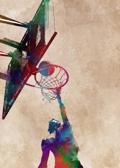 Basketball-Sportkunst 15