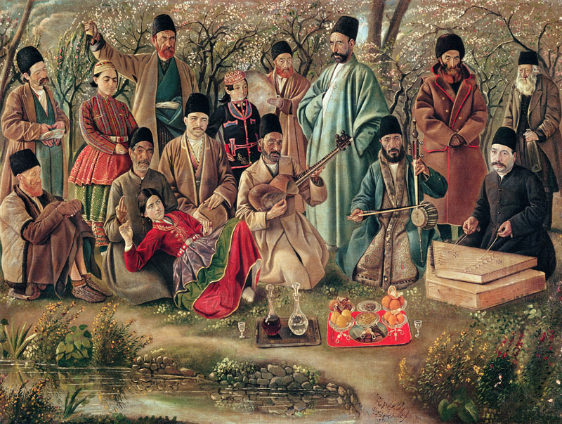 Persian Musicians, 1910 (oil on canvas) from Kamal-Al-Molk