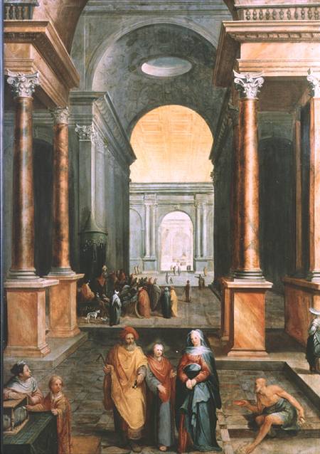 Christ in the Temple from Karel Van Mander