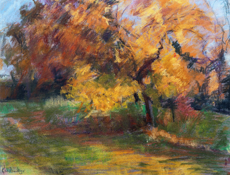 Autumn at May Banks, Sussex, 2000 (pastel on paper)  from Karen  Armitage