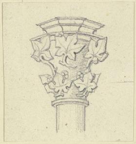 Blattkapitell vom Typus der Sainte Chapelle