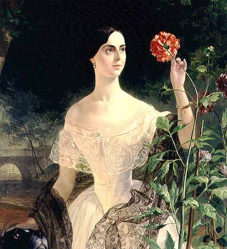 Portrait of Sofia Andreyevna Shuvalova (1829-1912) from Karl Pavlovich Bryullov