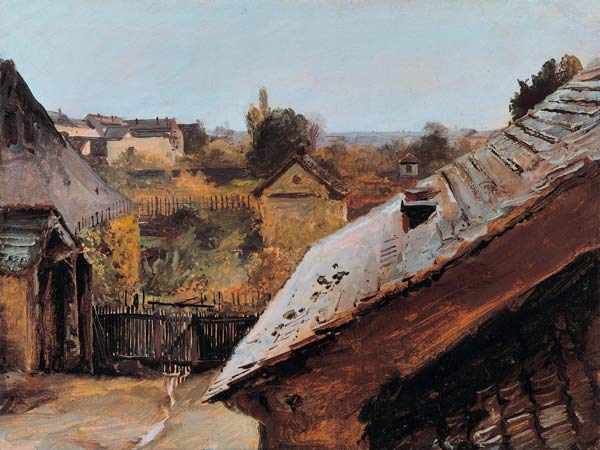 View of Roofs and Gardens from Karl Eduard Ferdinand Blechen