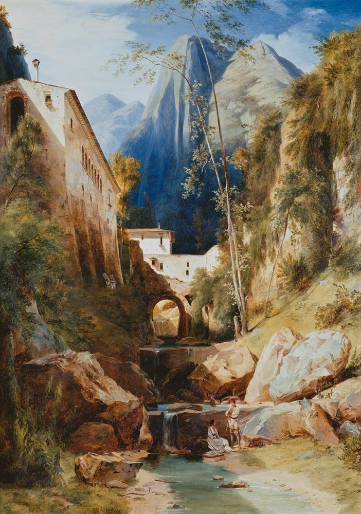 Mühlental bei Amalfi from Karl Eduard Ferdinand Blechen