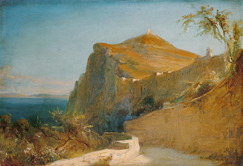 Rock of Tiberius, Capri from Karl Eduard Ferdinand Blechen