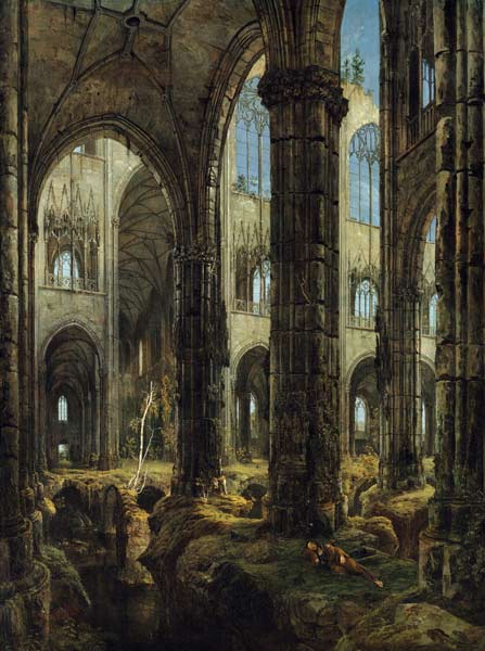 Gotische Kirchenruine l from Karl Eduard Ferdinand Blechen