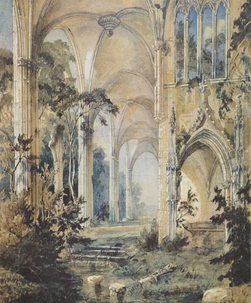 Gotische Kirchenruine from Karl Eduard Ferdinand Blechen