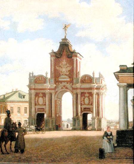 The Red Gate in Moscow from Karl-Fridrikh Petrovich Bodri