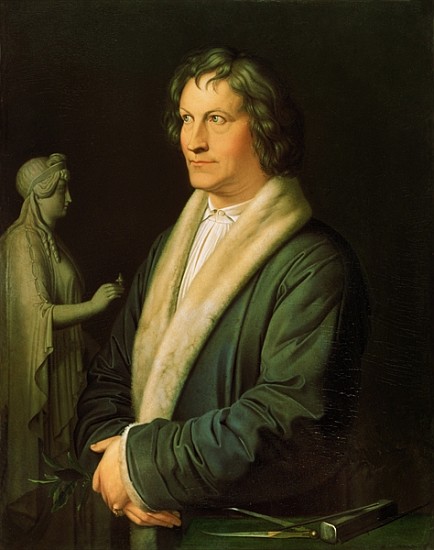 Portrait of the sculptor Bertel Thorvaldsen from Karl Joseph Begas