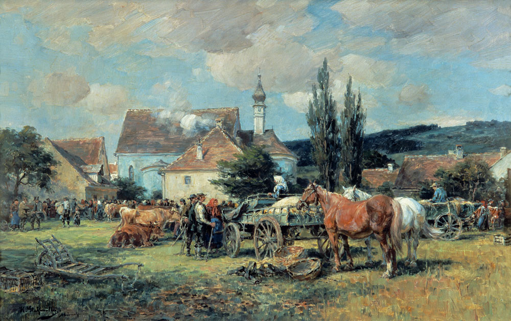 Viehmarkt im Dachauer Land. from Karl Stuhlmüller