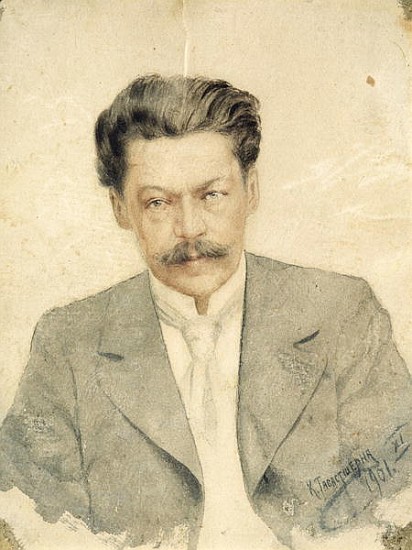 Portrait of the composer Anton Arensky (w/c on cardboard) from Karl Tavaststjerna