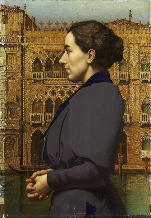 Bildnis Anna Cossmann vor der Ca dOro in Venedig from Karl von Pidoll