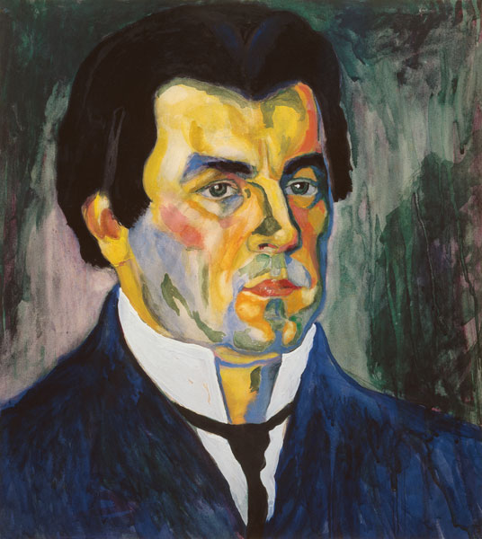 Kasimir Malevich, Self-portrait 1908 from Kasimir Malewitsch