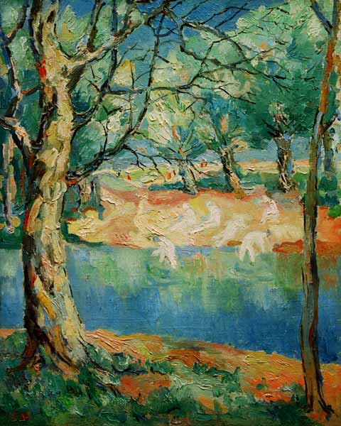K.Malevich, River in a forest / 1930 from Kasimir Malewitsch