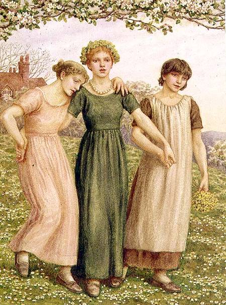 Three Young Girls from Kate Greenaway