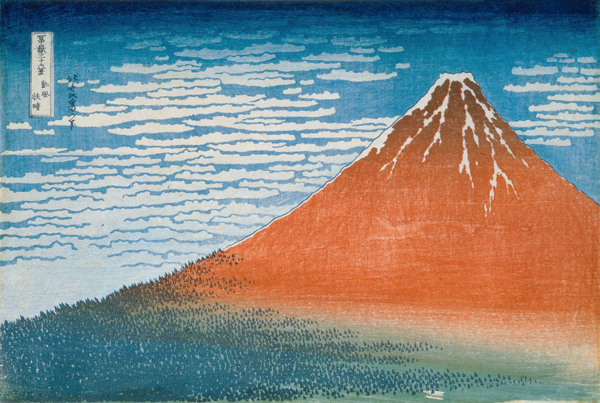 Der Fuji bei klarem Wetter - Aus der Serie der 36 Ansichten des Fudschijama from Katsushika Hokusai
