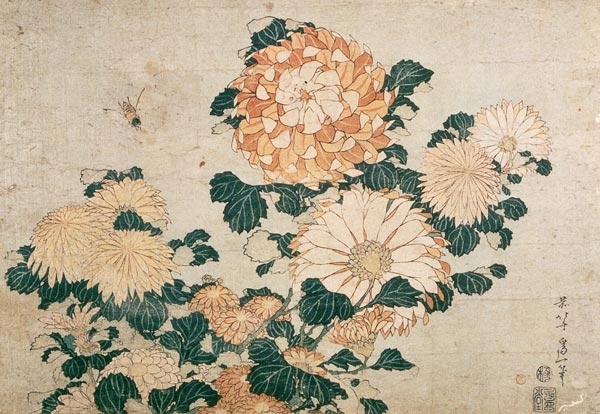 Chrysanthemums from Katsushika Hokusai