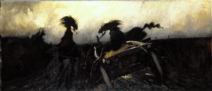 Scheuende Pferde from Kazimierz Sichulski