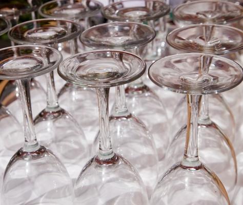 Wine glasses in restaurant from Ken Welsh