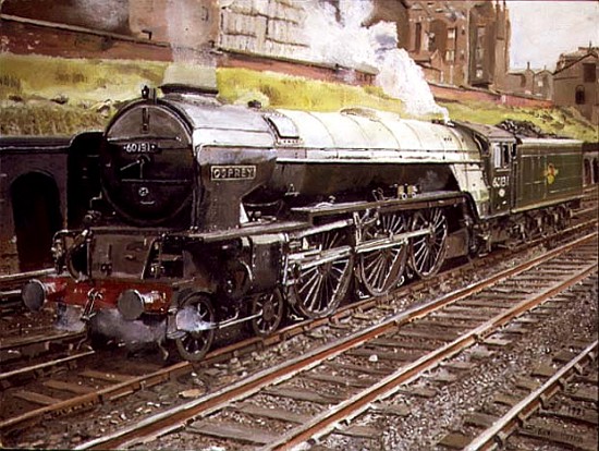 A1 Majesty, Osprey 60131 at Camden MPD, London (oil on canvas)  from Kevin  Parrish