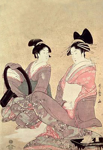 The Courtesan Hana-Murasaki from Kitagawa  Utamaro