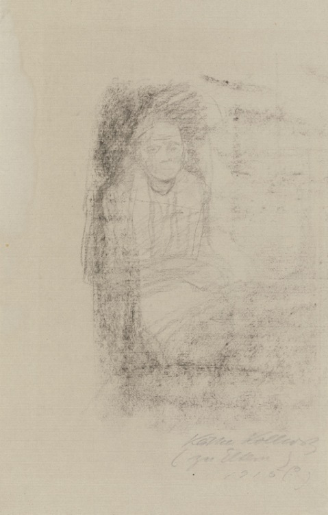 Sitzende Frau mit verschränkten Armen from Kollwitz Käthe