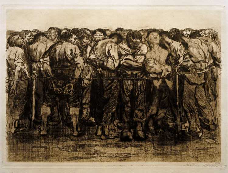 Die Gefangenen from Kollwitz Käthe