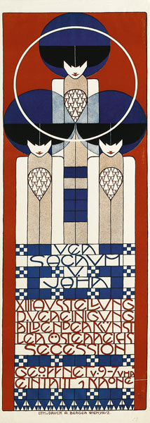 Poster for the Vienna Secession Exhibition from Koloman Moser
