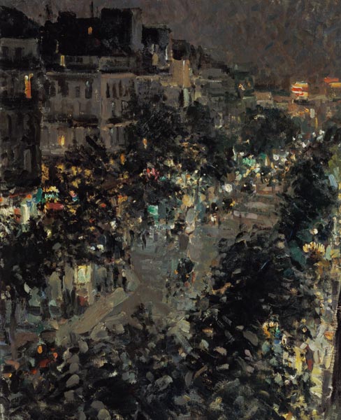Paris at night, Boulevard des Italiens from Konstantin Alexejewitsch Korowin