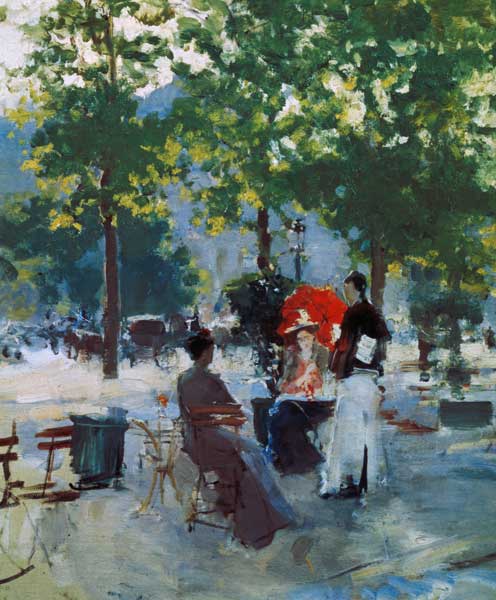 Café in Paris from Konstantin Alexejewitsch Korowin