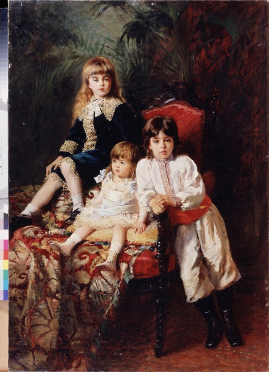 The Balashov's Children from Konstantin Jegorowitsch Makowski