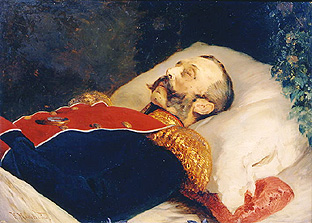 Zar Alexander II. auf dem Totenbett from Konstantin Jegorowitsch Makowski