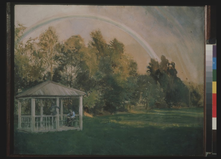 Landscape with a rainbow from Konstantin Somow