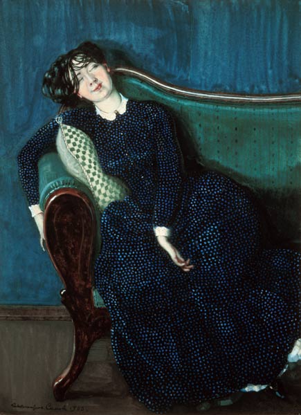 Sleeping woman in blue from Konstantin Somow