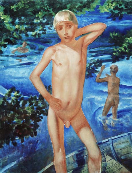 Bathing Boys from Kosjma Ssergej. Petroff-Wodkin