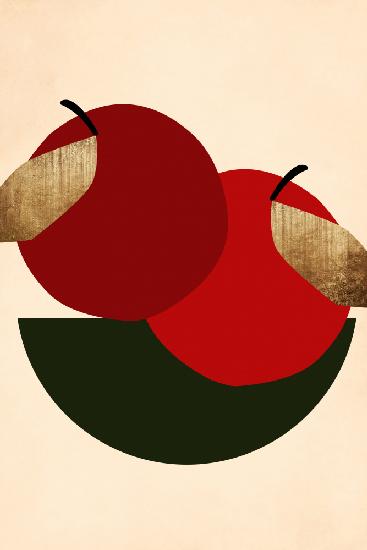 Zwei rote Äpfel