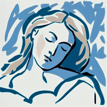 Sleeping woman 2 -inspired by Matisse