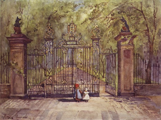 The Garden Gates, Grays Inn from Lady Victoria Marjorie Harriet Manners